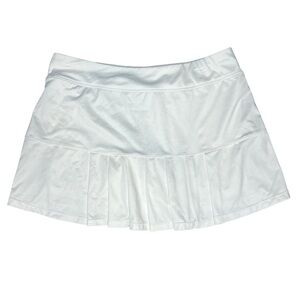 Xersion White Pleated Skort Built In Shorts Athletic Sporty Women's Size Medium